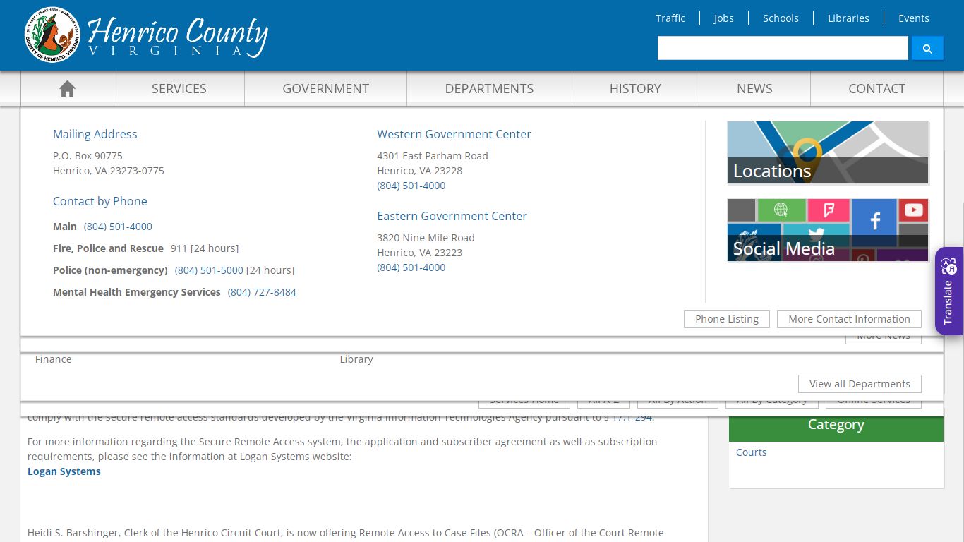 View Circuit Court Online Records - Henrico County, Virginia